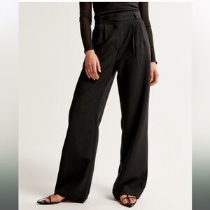 Abercrombie & Fitch Sloane Curve Love Tailored Wide Leg Pants